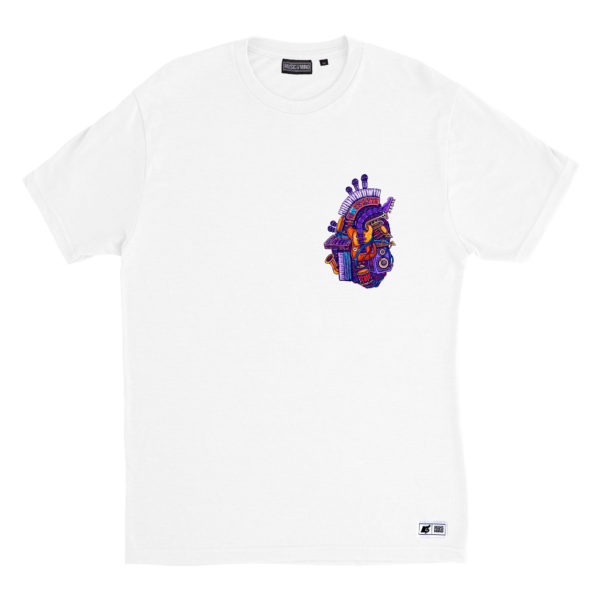 Music heart white front