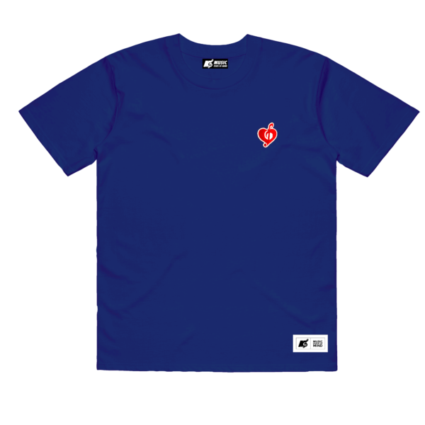 Love symbol PATCH tee marine front
